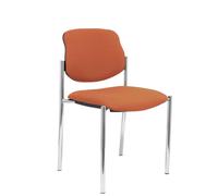 Silla fija Styl bali marrón chasis cromo