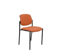 Silla fija Villalgordo bali marrón chasis negro