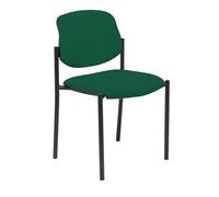 Silla fija Villalgordo bali verde oscuro chasis negro