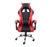 Silla gamer legend negro y rojo cojín lumbar y reposacabezas material tela estructura metal 63x120x66 cm