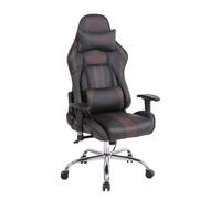 Silla gamer masajeante limit xm 100% poliuretano, con temperatura de calentamiento en el asiento negro / marrón