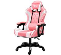 Silla Gaming 813 con Altavoz Bluetooth (Rosa/Blanco)