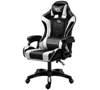 Silla Gaming 813 con Sistema de Masaje y Altavoz Bluetooth (Negro/Blanco)