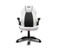 Silla gaming Andaseat blanca ergonómica con reposabrazos y respaldo ajustable
