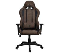 Silla gaming Arozzi Torretta Supersoft marrón reposabrazos 3D estructura metálica
