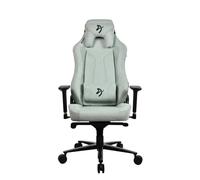 Silla gaming Arozzi Vernazza Pearl Green tejido suave respaldo reclinable 3D