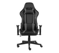 Silla gaming ayton altura regulable + respaldo reclinable gris 123-133x60x69 cm