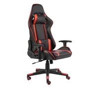 Silla gaming ayton altura regulable + respaldo reclinable rojo 123-133x60x69 cm