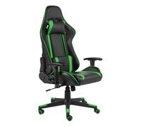Silla gaming ayton altura regulable + respaldo reclinable verde 123-133x60x69 cm