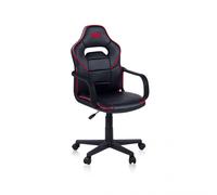 Silla gaming con ruedas y reposabrazos 98-109,5x46,5 cm DRW Black Negro - Rojo DRW