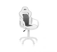 Silla gaming con ruedas y reposabrazos 98-109,5x46,5 cm DRW Blanco - Gris DRW