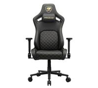 Silla gaming COUGAR CGR-DFL-GLB respaldo ajustable reposabrazos 4D imitación piel negro/oro