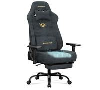 Silla gaming de ante con reposapiés y reposabrazos 4D