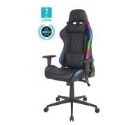 Deltaco gam-080 gamingstuhl kunstleder m. rgb led schwarz