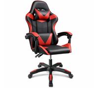 Silla Gaming Ergonómica Reclinable con Cojín Lumbar y Cervical | Altura Ajustable, Reposabrazos Acolchados, Ruedas 360° | Ideal para Oficina, Escritorio, Teletrabajo, Estudio, Juego, Ordenador
