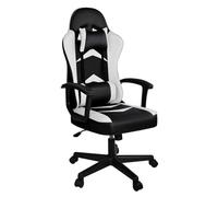Silla Gaming Ergonómica Reclinable con Cojín Lumbar y Cervical | Respaldo Alto Acolchado | Altura ajustable | Ruedas Giratorias 360° y Reposabrazos | Ideal Ordenador, Oficina, Videojuego o Escritorio