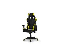 Silla gaming ergonómica y giratoria 124x67 cm Silverstone Negro - Amarillo Silverstone