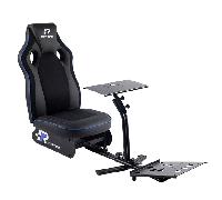 FR-TEC Cockpit Simracing, Asiento Deportivo Simulación Conducción, Esports Racing, Playseat con Estructura de Acero y Asiento en Piel Sintética con Tejido Transpirable