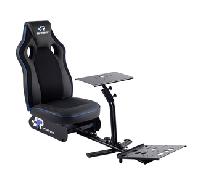 FR-TEC Cockpit Simracing, Asiento Deportivo Simulación Conducción, Esports Racing, Playseat con Estructura de Acero y Asiento en Piel Sintética con Tejido Transpirable