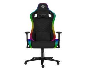 Silla gaming Genesis Trit 660 RGB 150kg Ergonomía Metal Reposabrazos 2D Retroiluminación