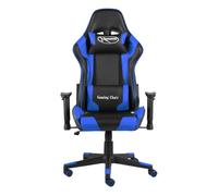Silla gaming kenssi altura ajustable reclinable azul 123-133x68x69 cm