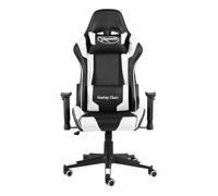 Silla gaming kenssi altura ajustable reclinable blanco 123-133x68x69 cm