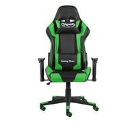 Silla gaming kenssi altura ajustable reclinable verde 123-133x68x69 cm