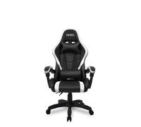 Silla gaming Nasa Orion respaldo ajustable negro y blanco 120 kg