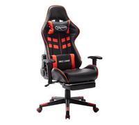 Silla gaming soul altura regulable con reposapiés negro/rojo 123-133x67x61 cm