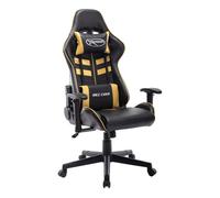 Silla gaming spott altura ajustable respaldo reclinable negro/dorado 123-133x67x61 cm