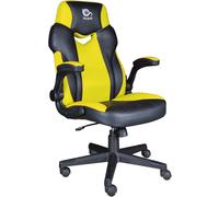 TALIUS SILLA CRAB GAMING NEGRA/AMARILLA BRAZOS ABATIBLES BUTTERFLY, RUEDAS NYLON, PISTON CLASE 4 TAL-CRAB-YLW