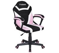 Silla Gaming u Oficina niños Infantil de Tela giratoria ergonómica Estudio o Escritorio con Ruedas Brazos diseño Moderno sillón Gamer Ordenador Videojuegos