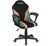 Silla Gaming u Oficina niños Infantil de Tela giratoria ergonómica Estudio o Escritorio con Ruedas Brazos diseño Moderno sillón Gamer Ordenador Videojuegos