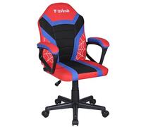 Silla Gaming u Oficina niños Infantil de Tela giratoria ergonómica Estudio o Escritorio con Ruedas Brazos diseño Moderno sillón Gamer Ordenador Videojuegos