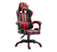 Silla gaming volutha con reposabrazos reclinable rojo 115-122x61,5x68 cm