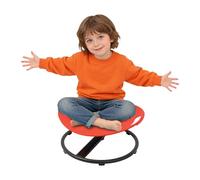 Silla giratoria de 360° para niños, taburete giratorio para promover eficazmente la coordinación y el equilibrio, juguete sensorial de alta calidad para el autismo y el TDAH (rojo)
