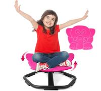 Silla giratoria de elefante TERRAMUS para niños, asiento giratorio de 360°, silla de balanceo para sentarse y girar para niños pequeños, juguetes sensoriales de equilibrio, sillas para autismo y TDAH