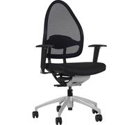 Silla giratoria de oficina de diseño, respaldo reticulado Topstar, respaldo 550 mm