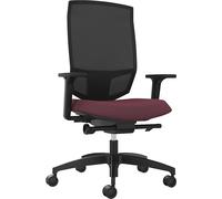 Silla giratoria de oficina JUST EVO MESH Dauphin, con respaldo reticulado