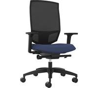 Silla giratoria de oficina JUST EVO MESH Dauphin, con respaldo reticulado