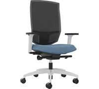 Silla giratoria de oficina JUST EVO MESH Dauphin, con respaldo reticulado