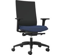 Silla giratoria de oficina JUST EVO OPERATOR Dauphin, con respaldo acolchado