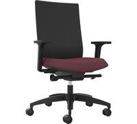 Silla giratoria de oficina JUST EVO OPERATOR Dauphin, con respaldo acolchado