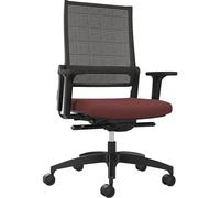 Silla giratoria de oficina LORDO FLEX Dauphin, con respaldo reticulado