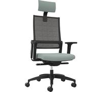 Silla giratoria de oficina LORDO FLEX Dauphin, con respaldo reticulado