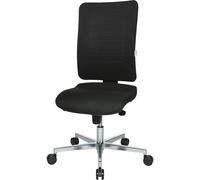 Silla giratoria de oficina V2 con asiento adecuado para la columna eurokraft pro, pata en cruz de aluminio