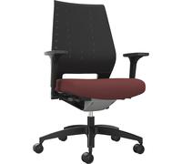 Silla giratoria de oficina X-Code Dauphin, con respaldo reticulado