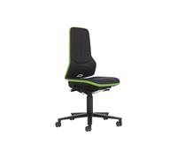 Silla giratoria de trabajo ESD NEON, ruedas bimos, contacto permanente