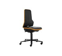 Silla giratoria de trabajo ESD NEON, ruedas bimos, mecanismo de sincronización