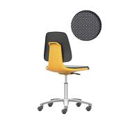 Silla giratoria de trabajo LABSIT bimos, cinco pies con ruedas
